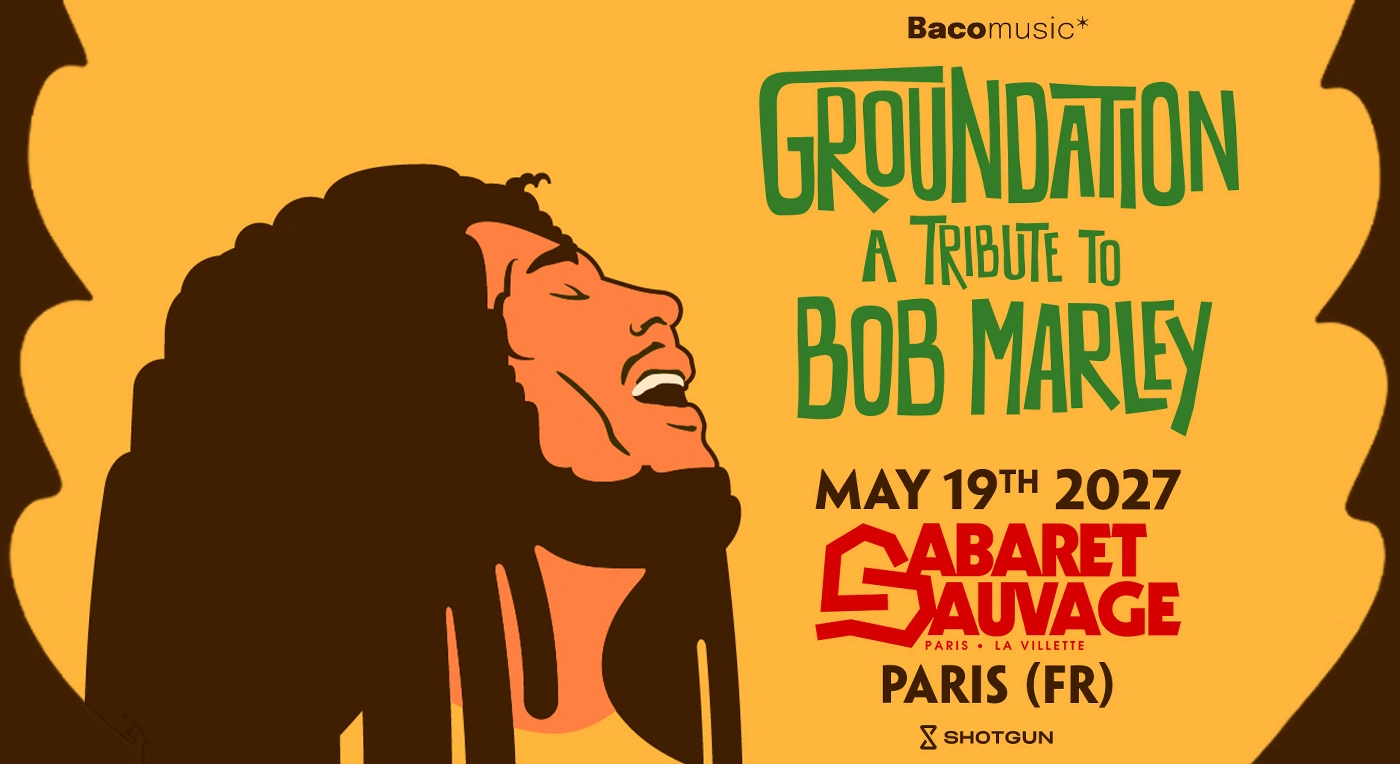 Affiche Groundation - A Tribute to Bob Marley en concert au Cabaret Sauvage
