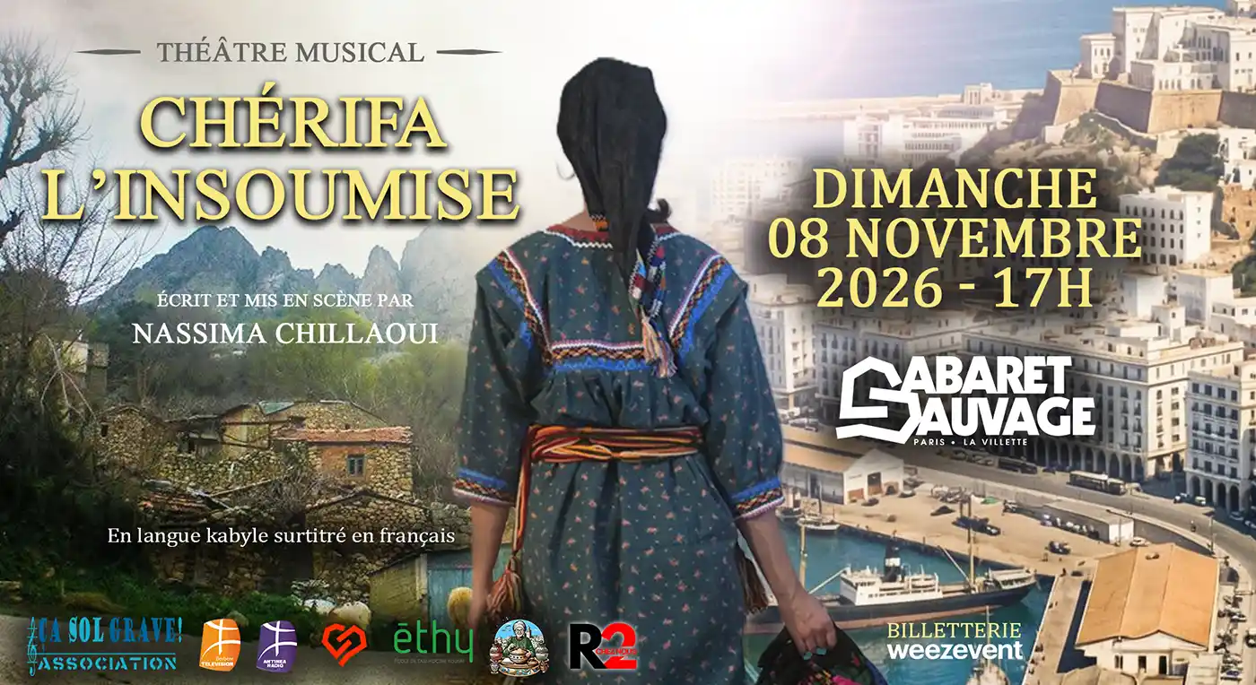 Affiche Cherifa L'Insoumise en concert au Cabaret Sauvage