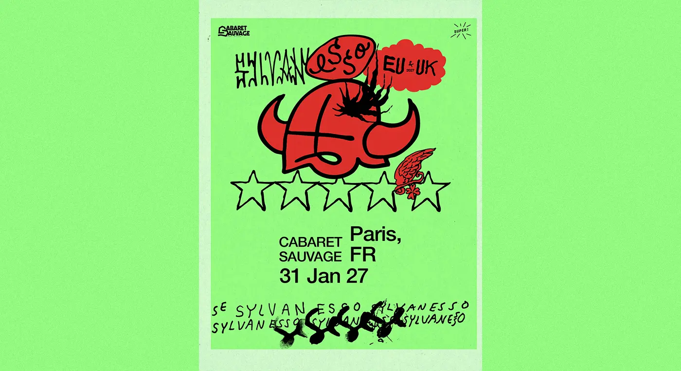 Affiche Sylvan Esso en concert au Cabaret Sauvage