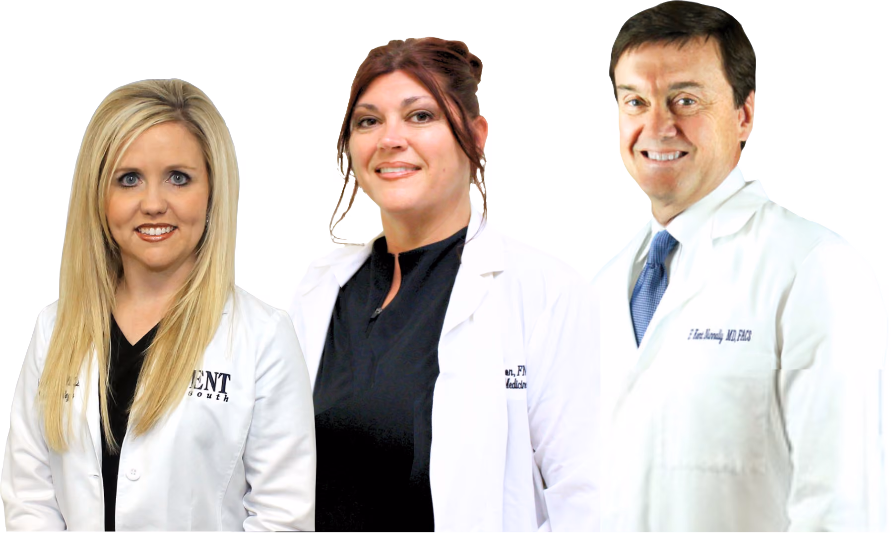 medical professionals at ent south