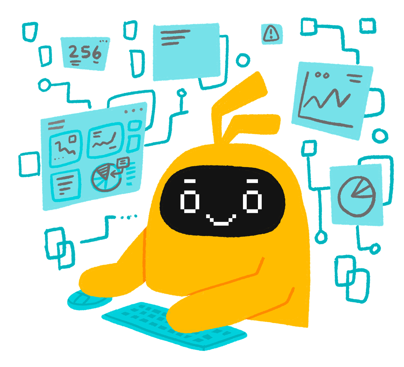 Illustration of Tabby, the AI OKR Agent