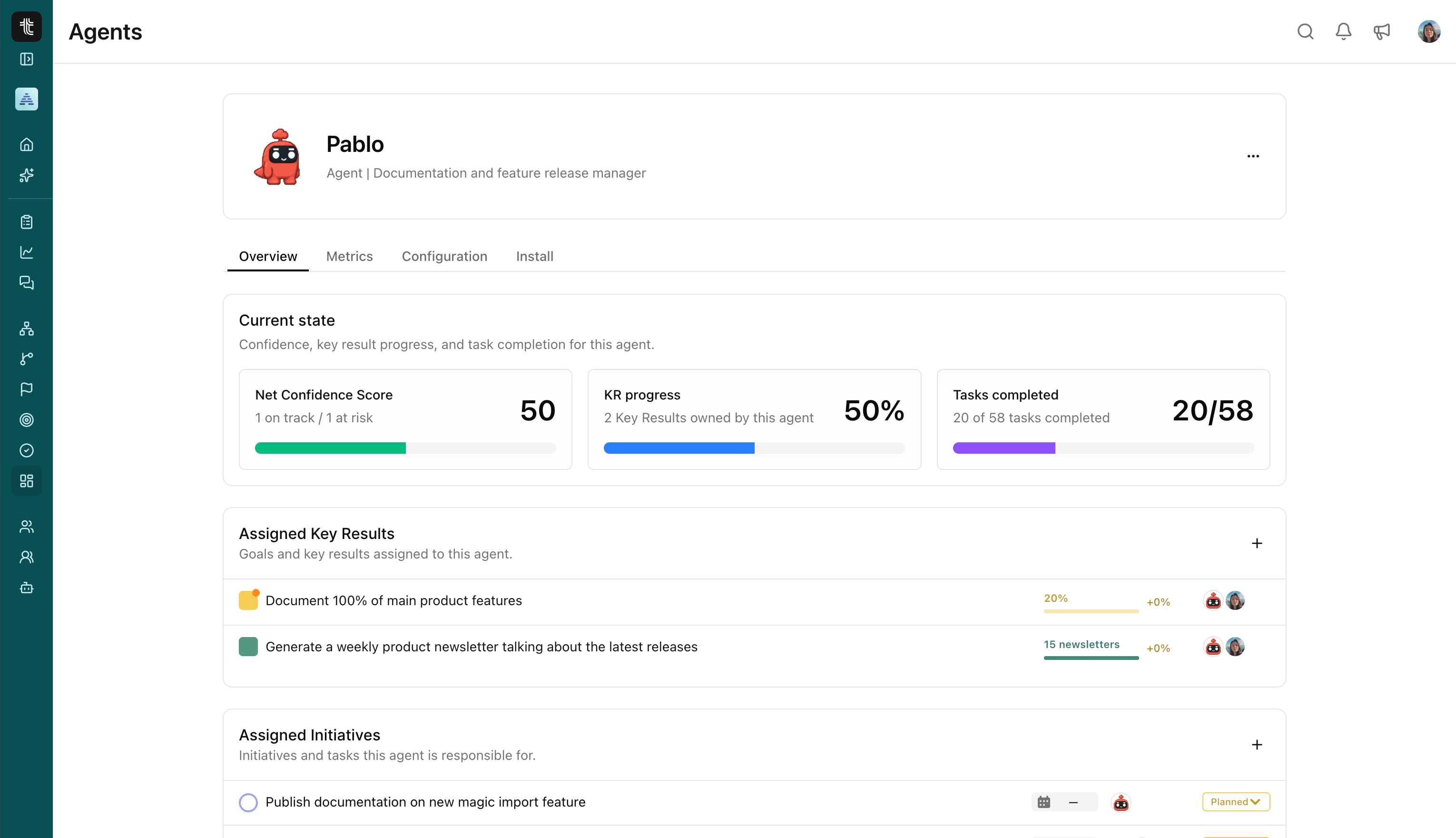 Tability Agent manager