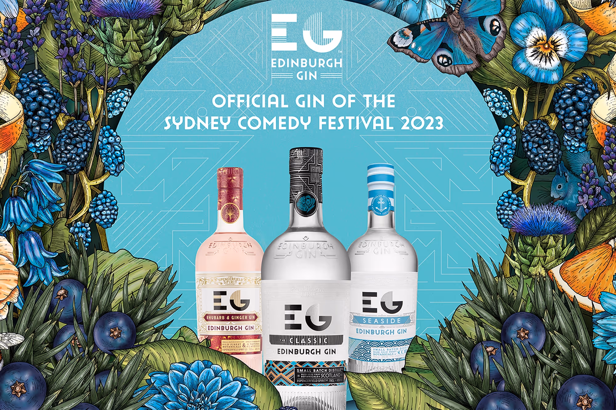 Edinburgh Gin official spirit of the Sydney Comedy Festival 2023