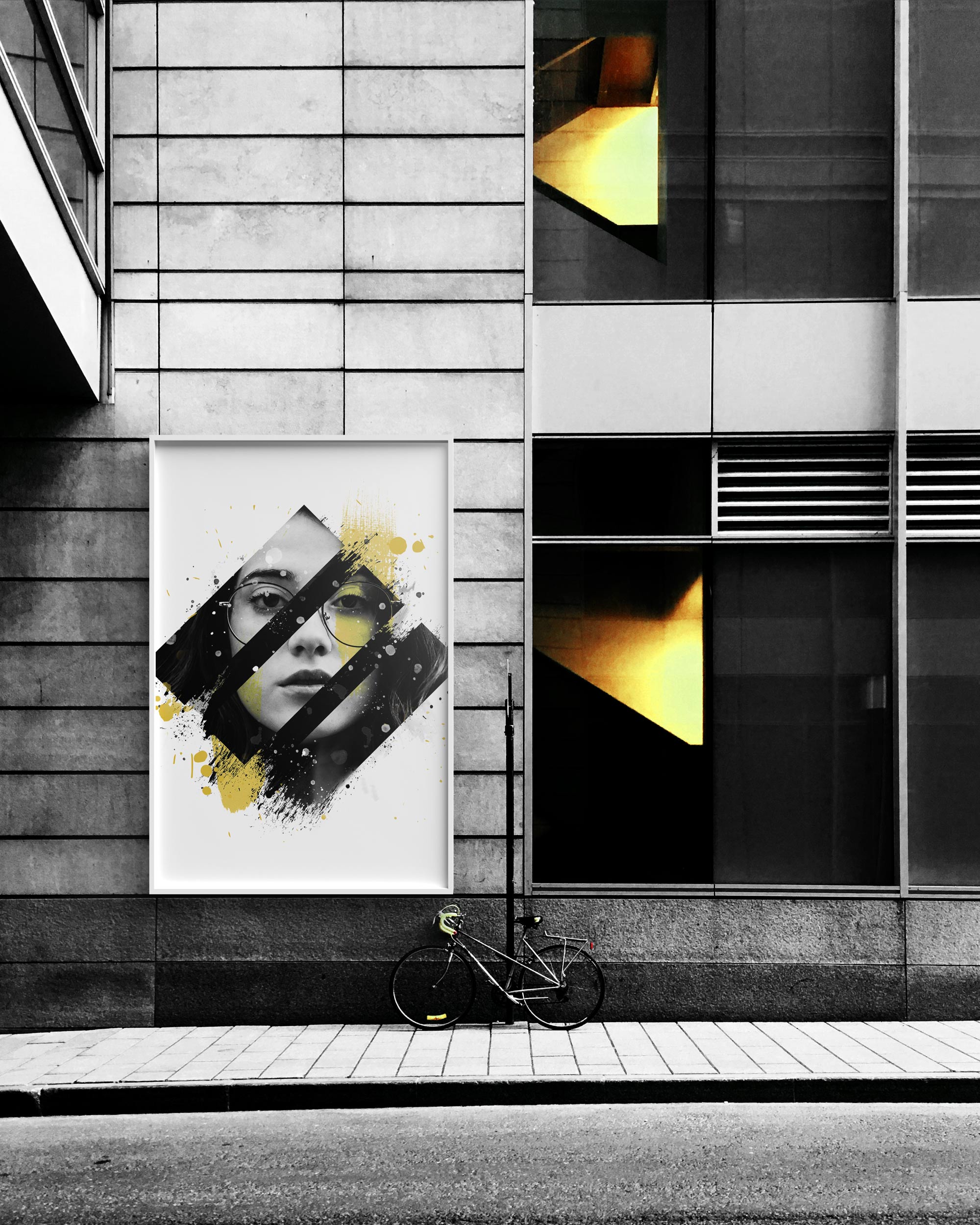 Skipworth advertisement flyer/poster displayed on the side of a building. 