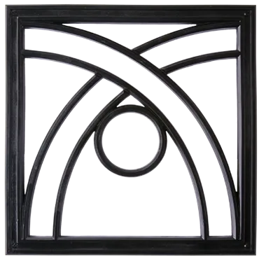 Arch & Ball Architectural Grille by Pineapple Grove Designs