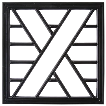 Rod & Strap Architectural Grille by Pineapple Grove Designs
