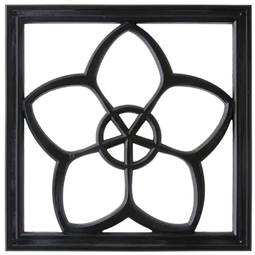 Pentacle Architectural Grille by Pineapple Grove Designs
