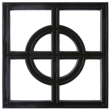 Cross & Ring Architectural Grille by Pineapple Grove Designs