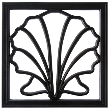 Scallop Architectural Grille by Pineapple Grove Designs