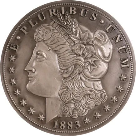 Bank of Galesville | Galesville, WI | Architect: Bank of Galesville | Design Shown: Morgan Head Coin Medallion