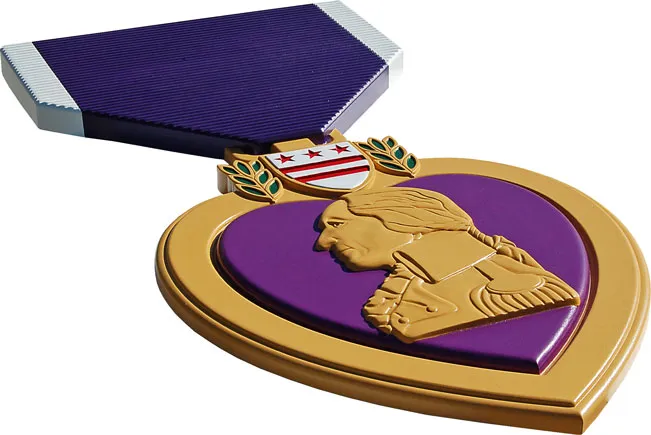 IH 10 Neches River Bridge | Beaumont, TX | Architect: Williams Brothers Construction Co. | Design Shown: Purple Heart Plaque