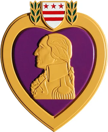 IH 10 Neches River Bridge | Beaumont, TX | Architect: Williams Brothers Construction Co. | Design Shown: Purple Heart Plaque