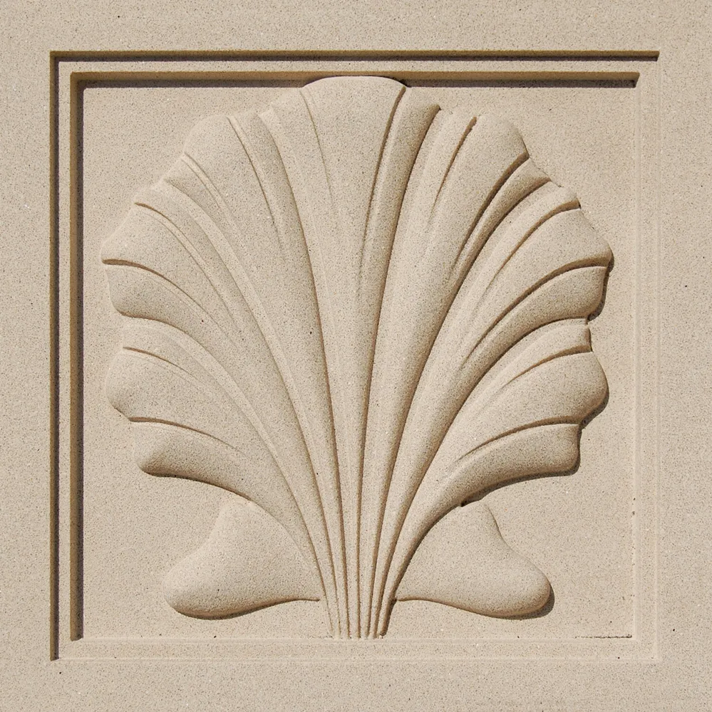 Architectural Medallion Scallop design 011