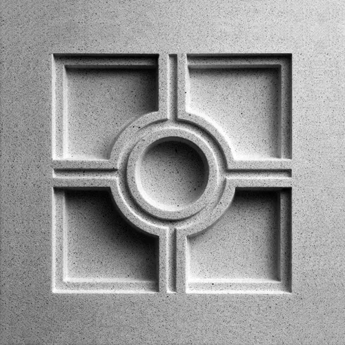 Cross & Circle Bas-Relief Cast Stone Décor Medallion by Pineapple Grove Designs