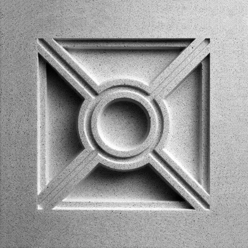 Ex & Circle Bas-Relief Cast Stone Décor Medallion by Pineapple Grove Designs