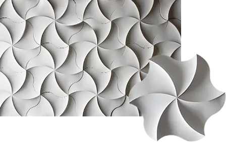 Spiral Star 3D Tile by Pineapple Grove Designs