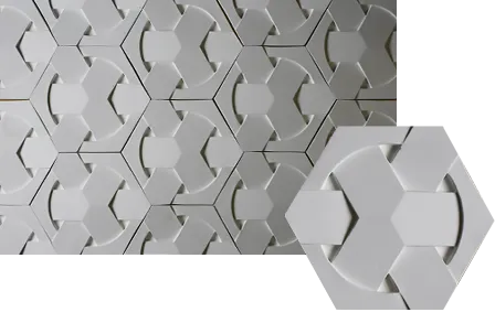 Circle Interweave 3D Tile by Pineapple Grove Designs
