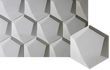Pentagon 3D Tile by Pineapple Grove Designs