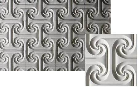 Swirl 3D Tile by Pineapple Grove Designs