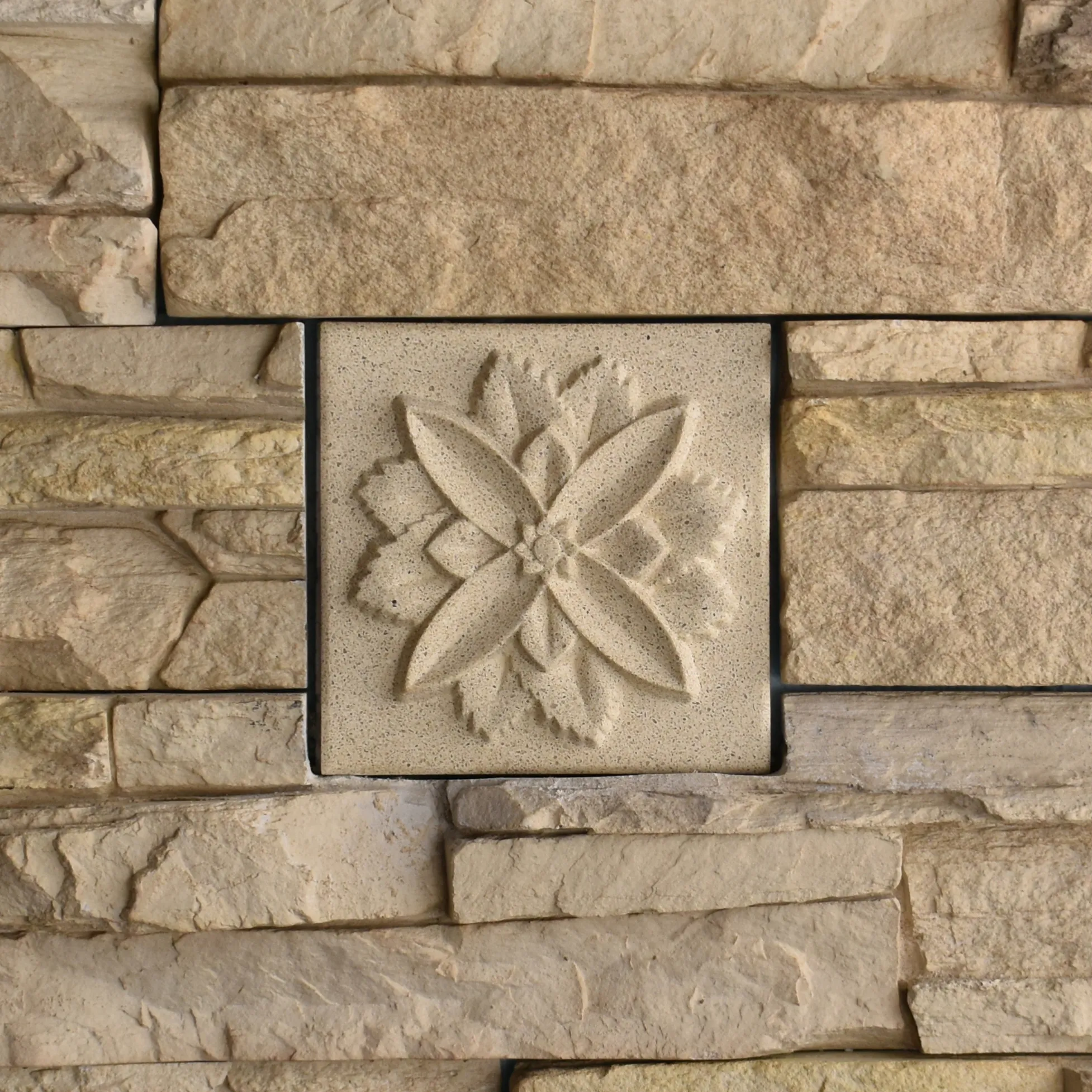 Ixora Bas-Relief Cast Stone Masonry Insert Wall Accent by Pineapple Grove Designs