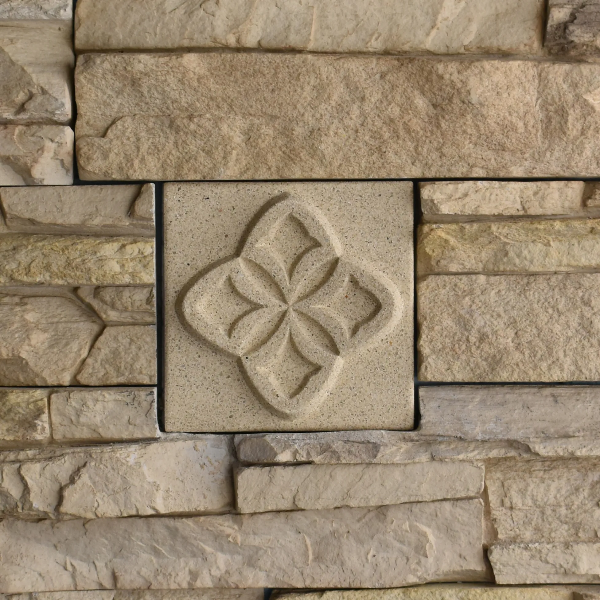 Scale Diaper Bas-Relief Cast Stone Masonry Insert Wall Accent by Pineapple Grove Designs