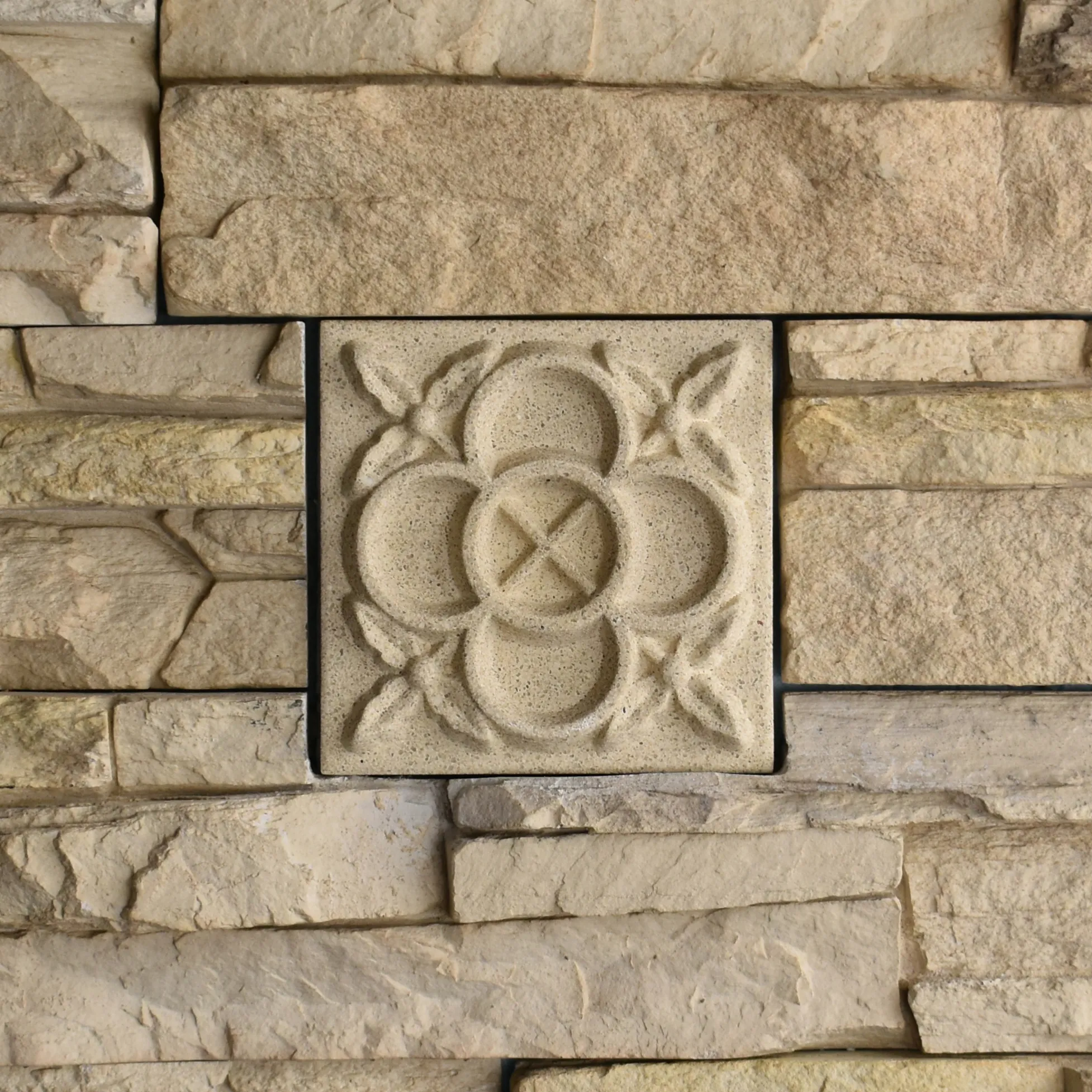 Lace Bas-Relief Cast Stone Masonry Insert Wall Accent by Pineapple Grove Designs