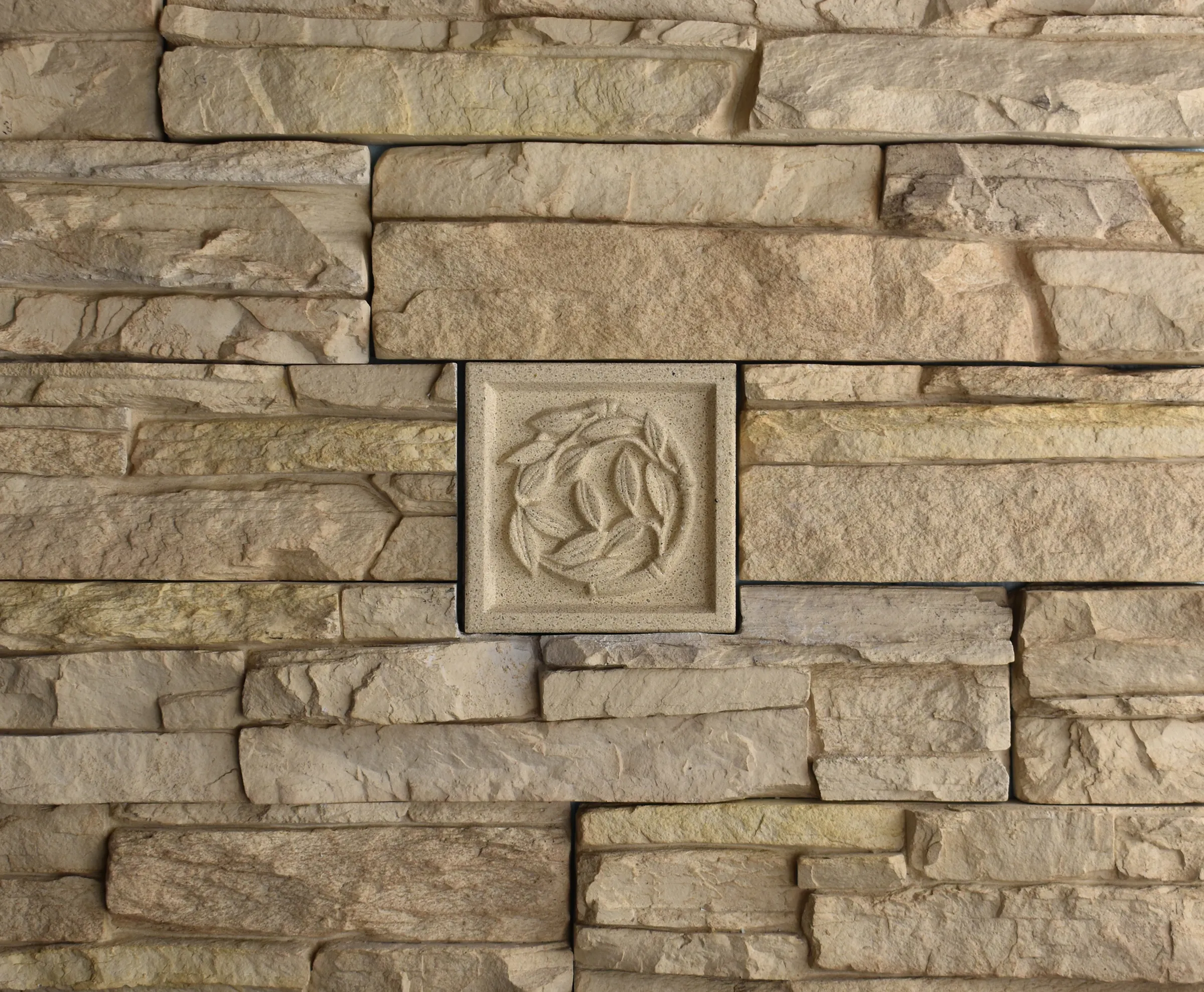 Bamboo Stalk Bas-Relief Cast Stone Masonry Insert Wall Accent by Pineapple Grove Designs
