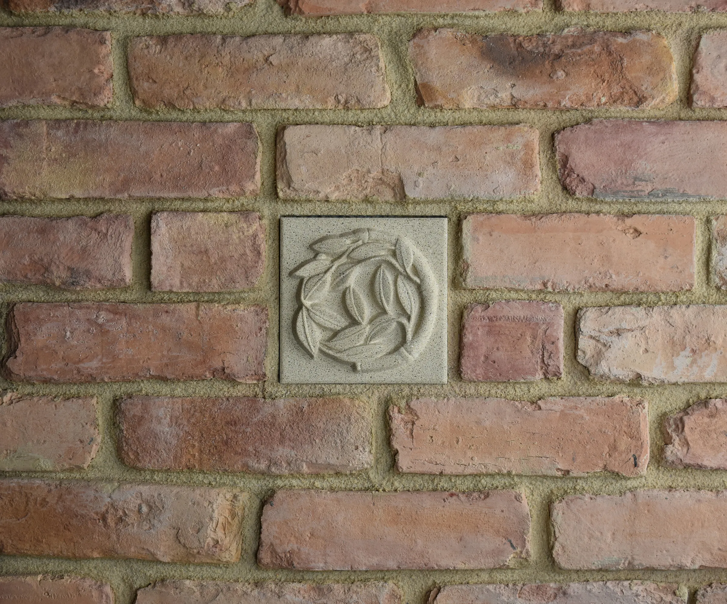 Bamboo Stalk Bas-Relief Cast Stone Masonry Insert Wall Accent by Pineapple Grove Designs