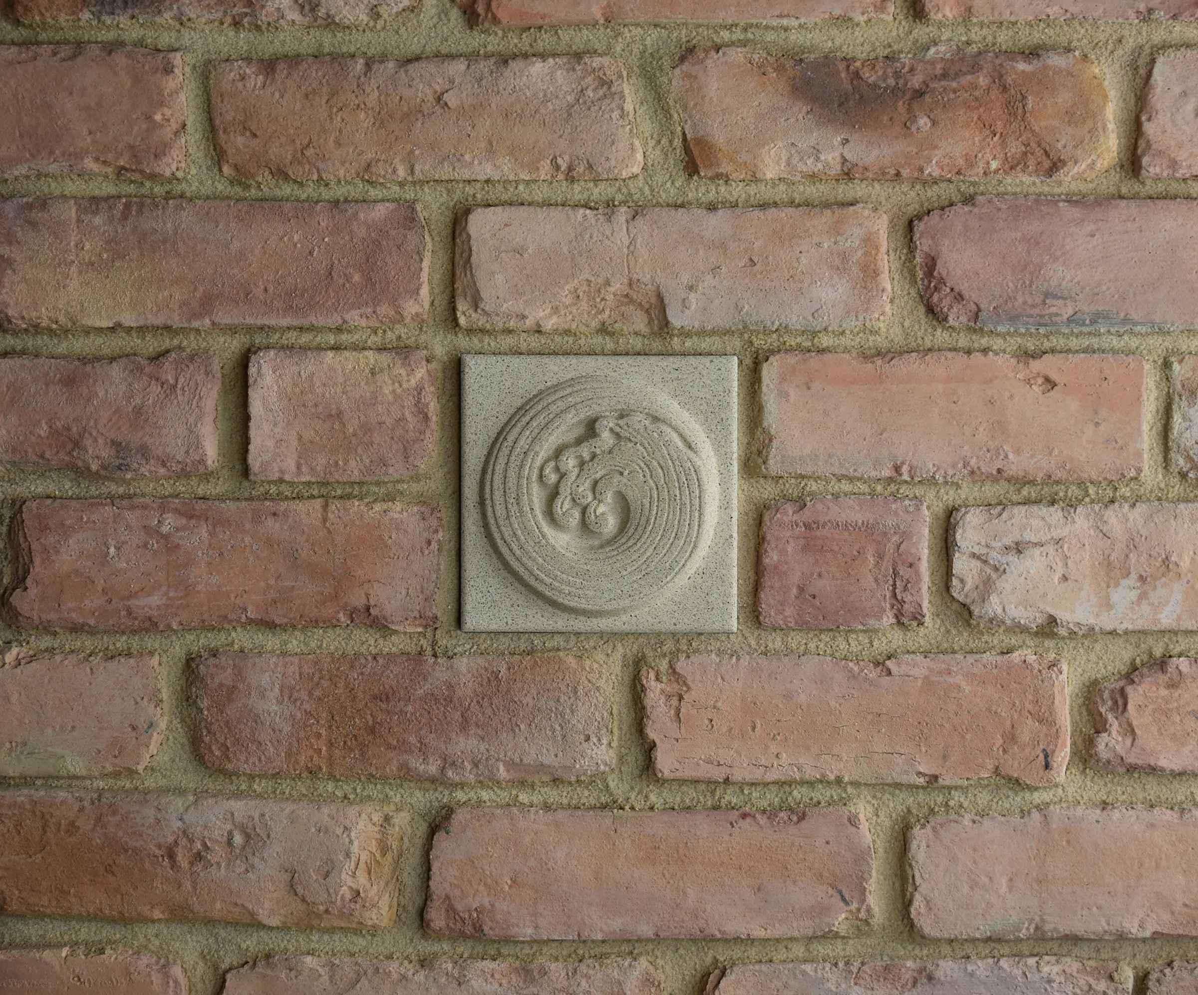 Cresting Wave Bas-Relief Cast Stone Masonry Insert Wall Accent by Pineapple Grove Designs