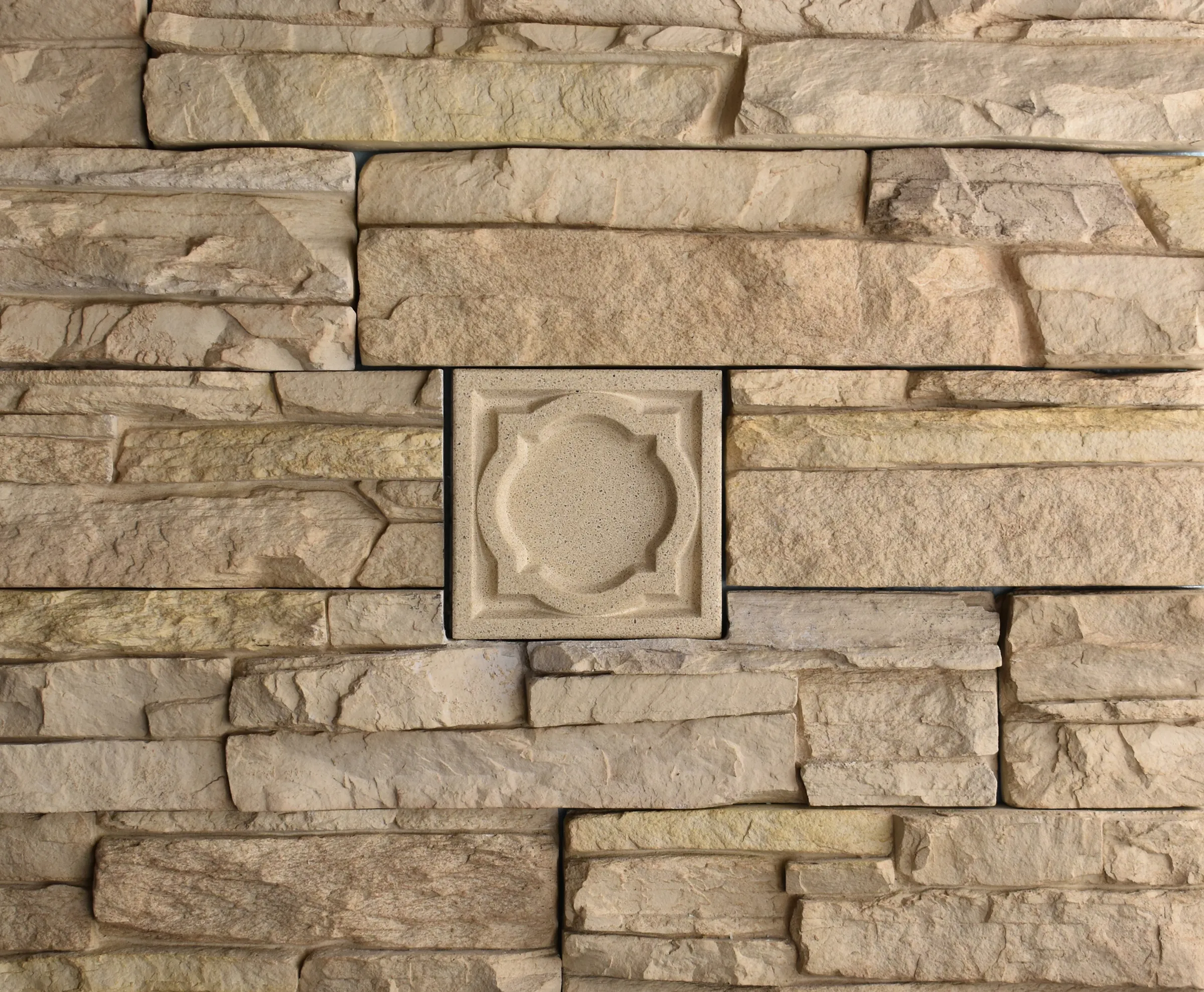 Fenestella Bas-Relief Cast Stone Masonry Insert Wall Accent by Pineapple Grove Designs