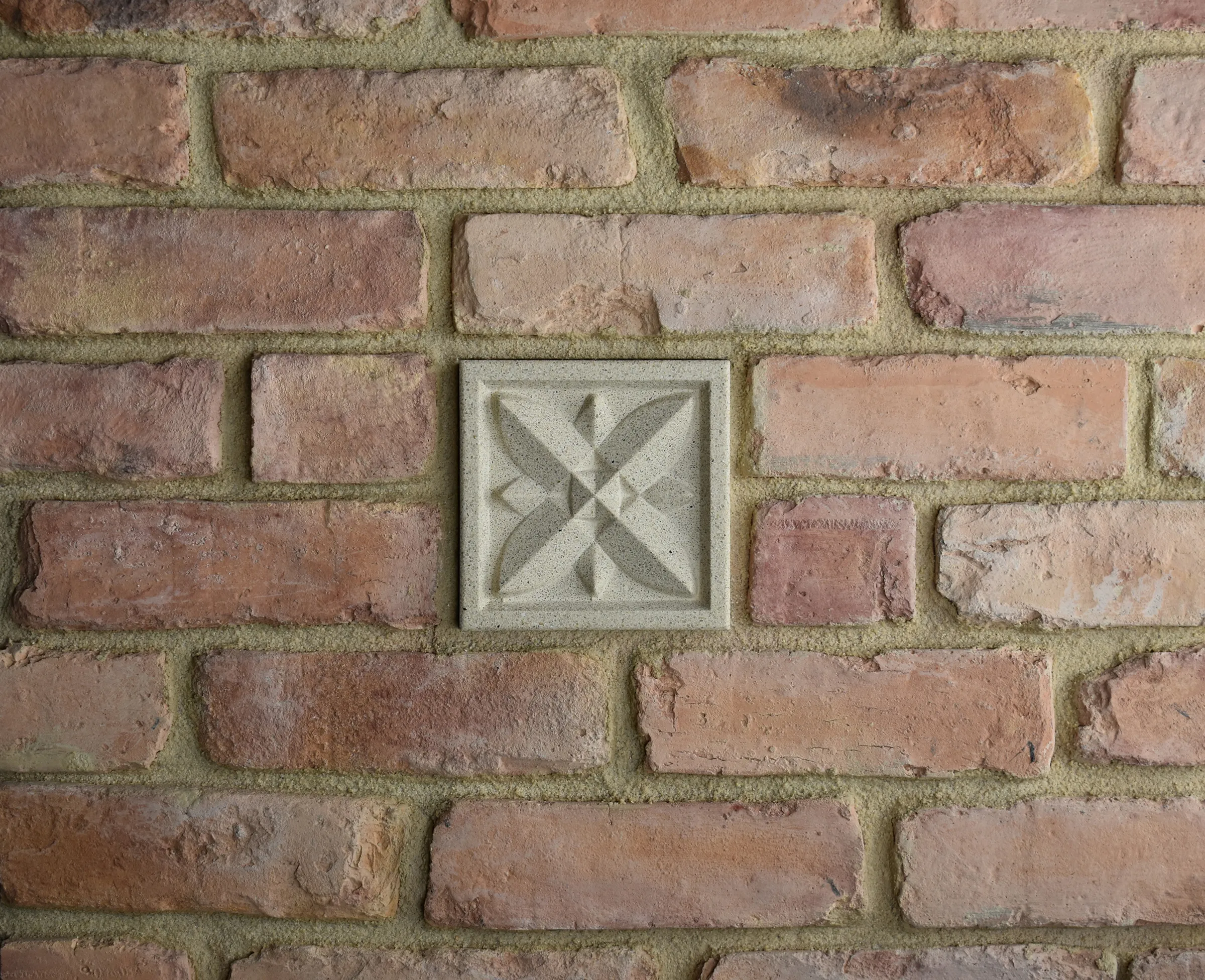 Calyx Bas-Relief Cast Stone Masonry Insert Wall Accent by Pineapple Grove Designs