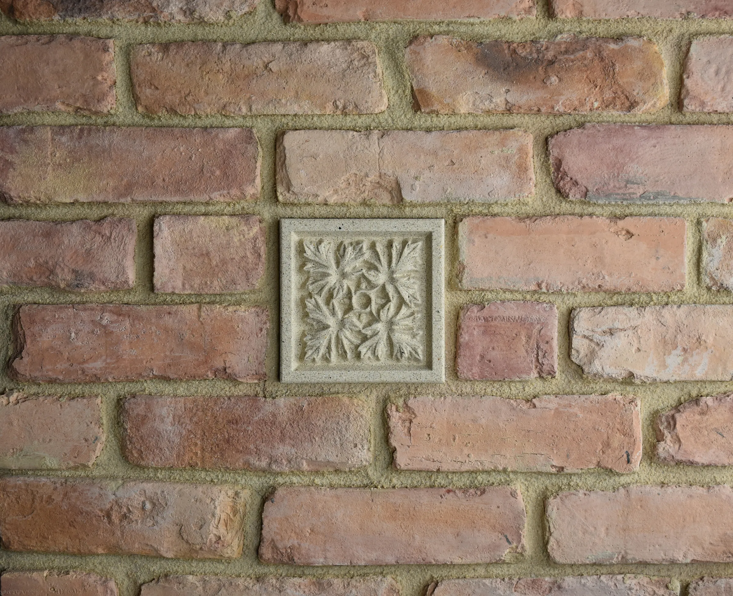 Four Leaf Bas-Relief Cast Stone Masonry Insert Wall Accent by Pineapple Grove Designs