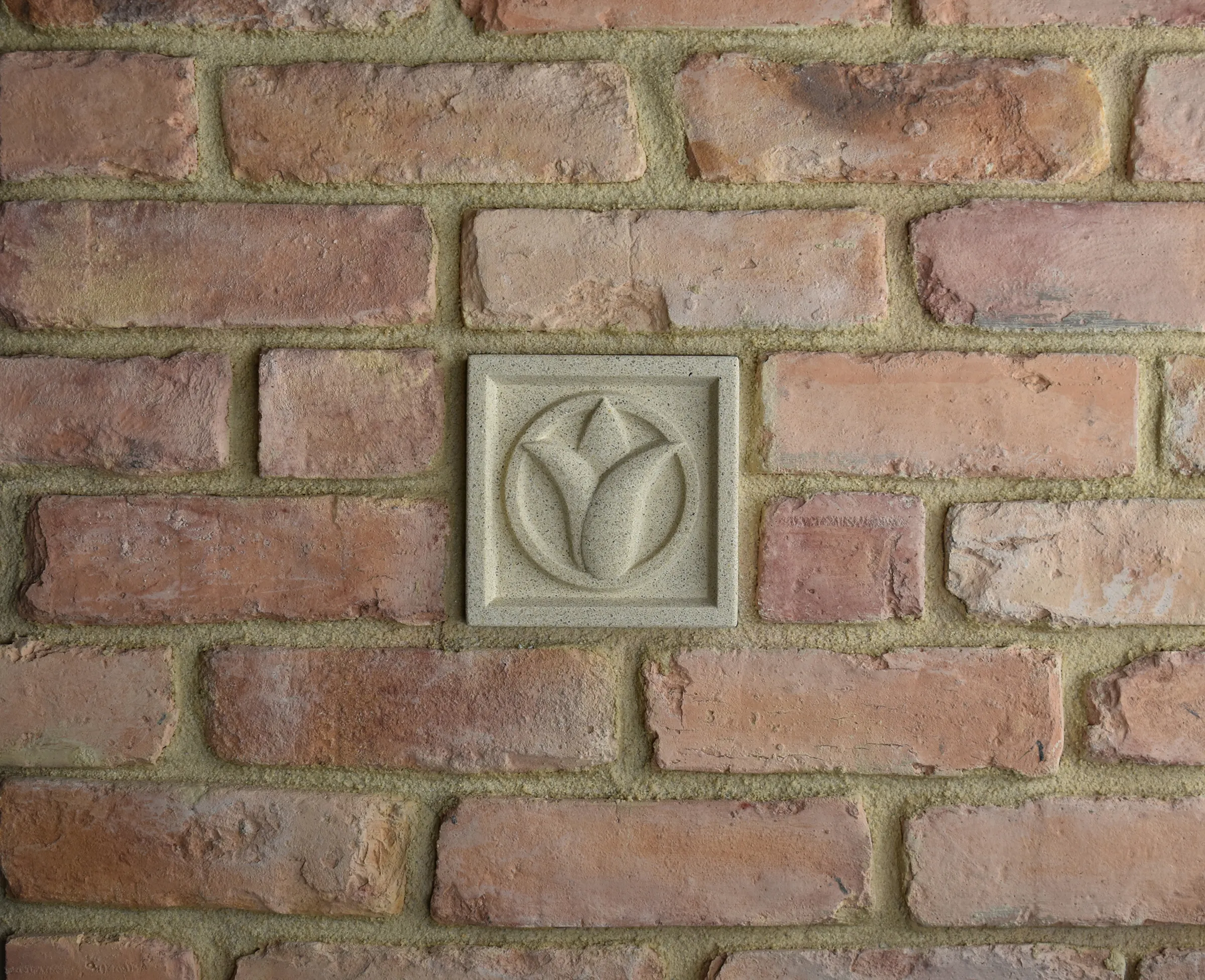 Tulip Bas-Relief Cast Stone Masonry Insert Wall Accent by Pineapple Grove Designs