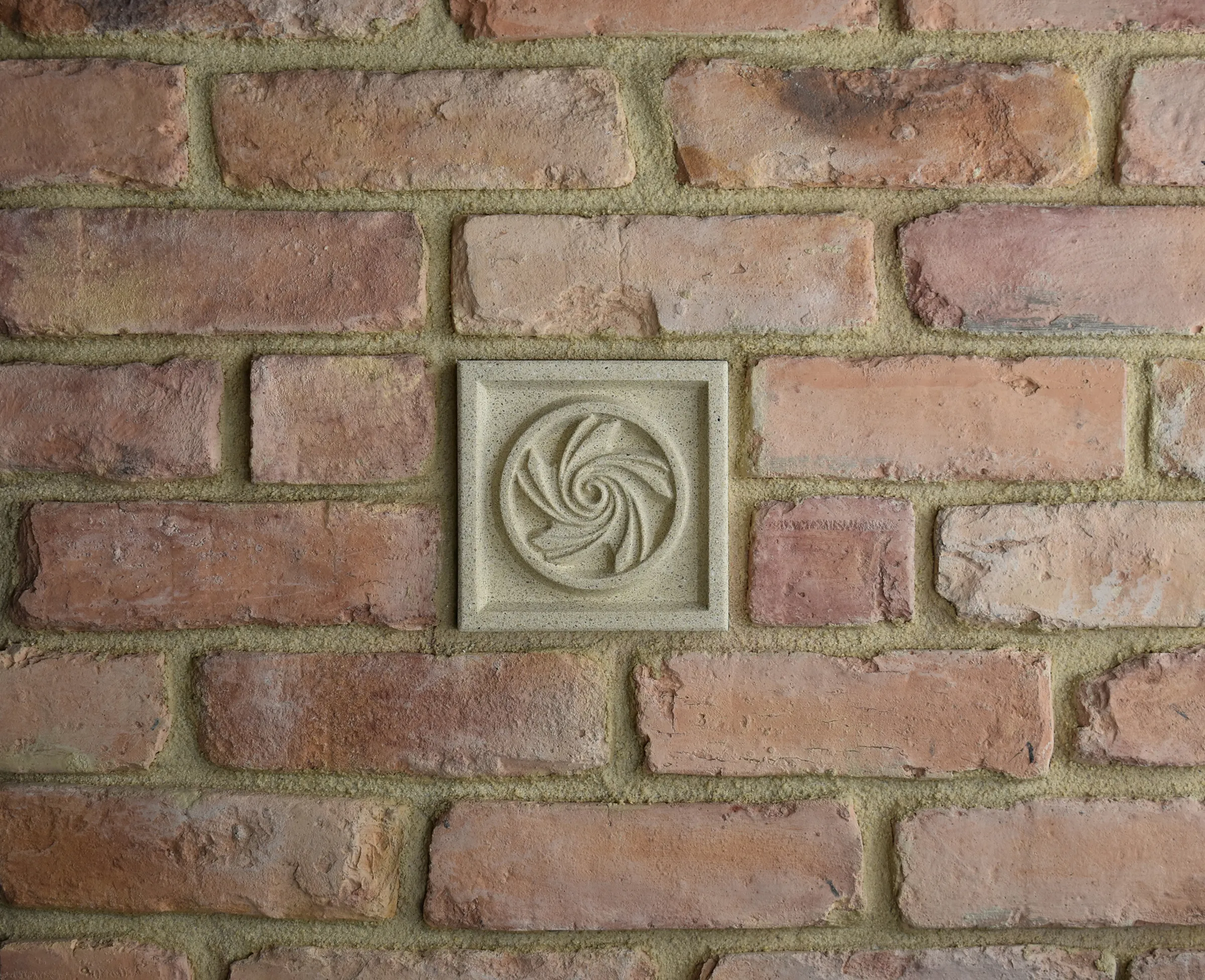 Deco Crest Bas-Relief Cast Stone Masonry Insert Wall Accent by Pineapple Grove Designs