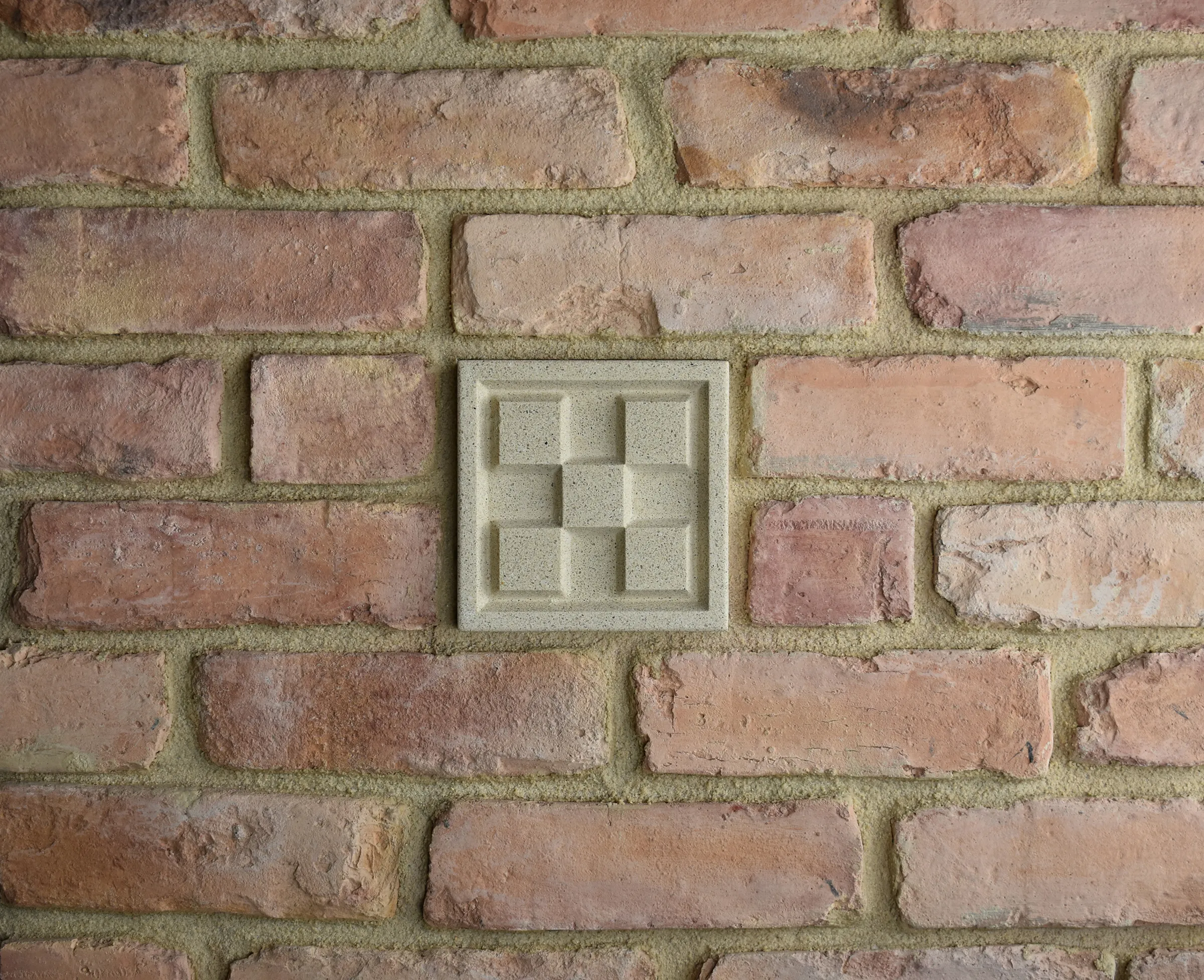 Billet Bas-Relief Cast Stone Masonry Insert Wall Accent by Pineapple Grove Designs