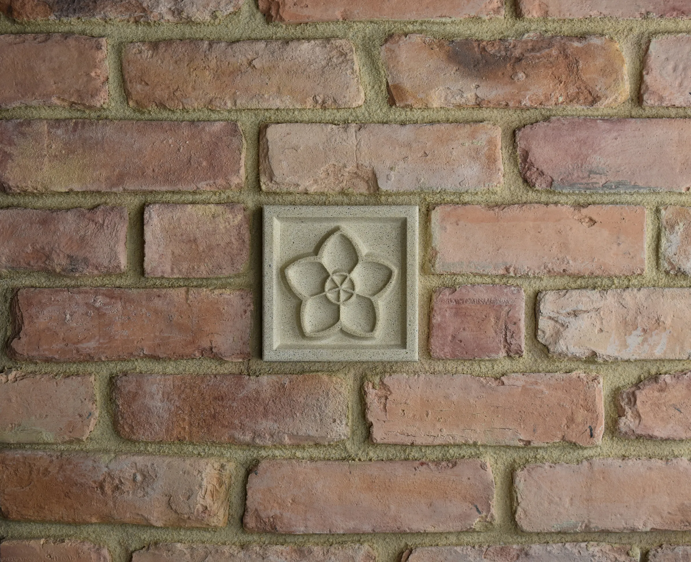 Pentacle Bas-Relief Cast Stone Masonry Insert Wall Accent by Pineapple Grove Designs