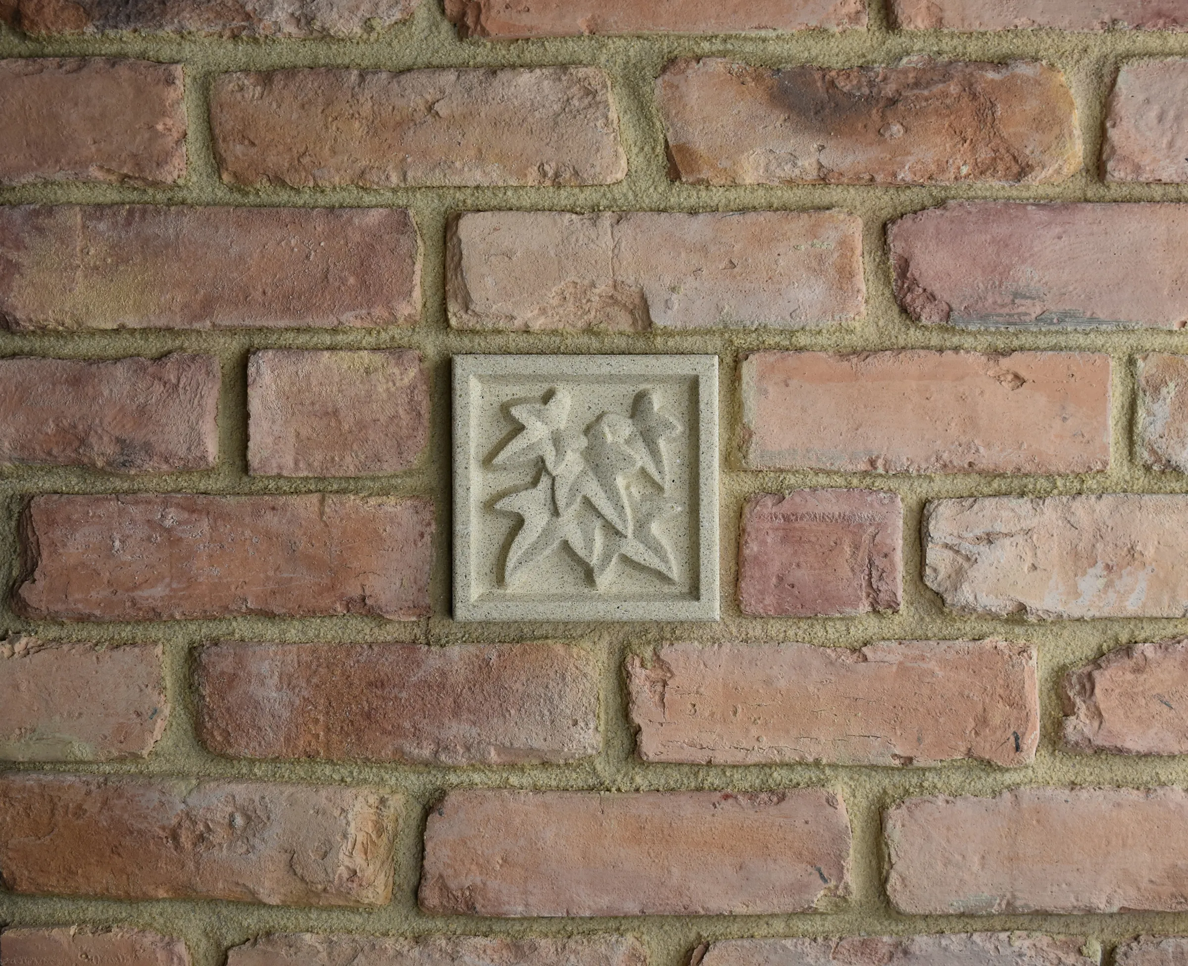 Ivy Bas-Relief Cast Stone Masonry Insert Wall Accent by Pineapple Grove Designs
