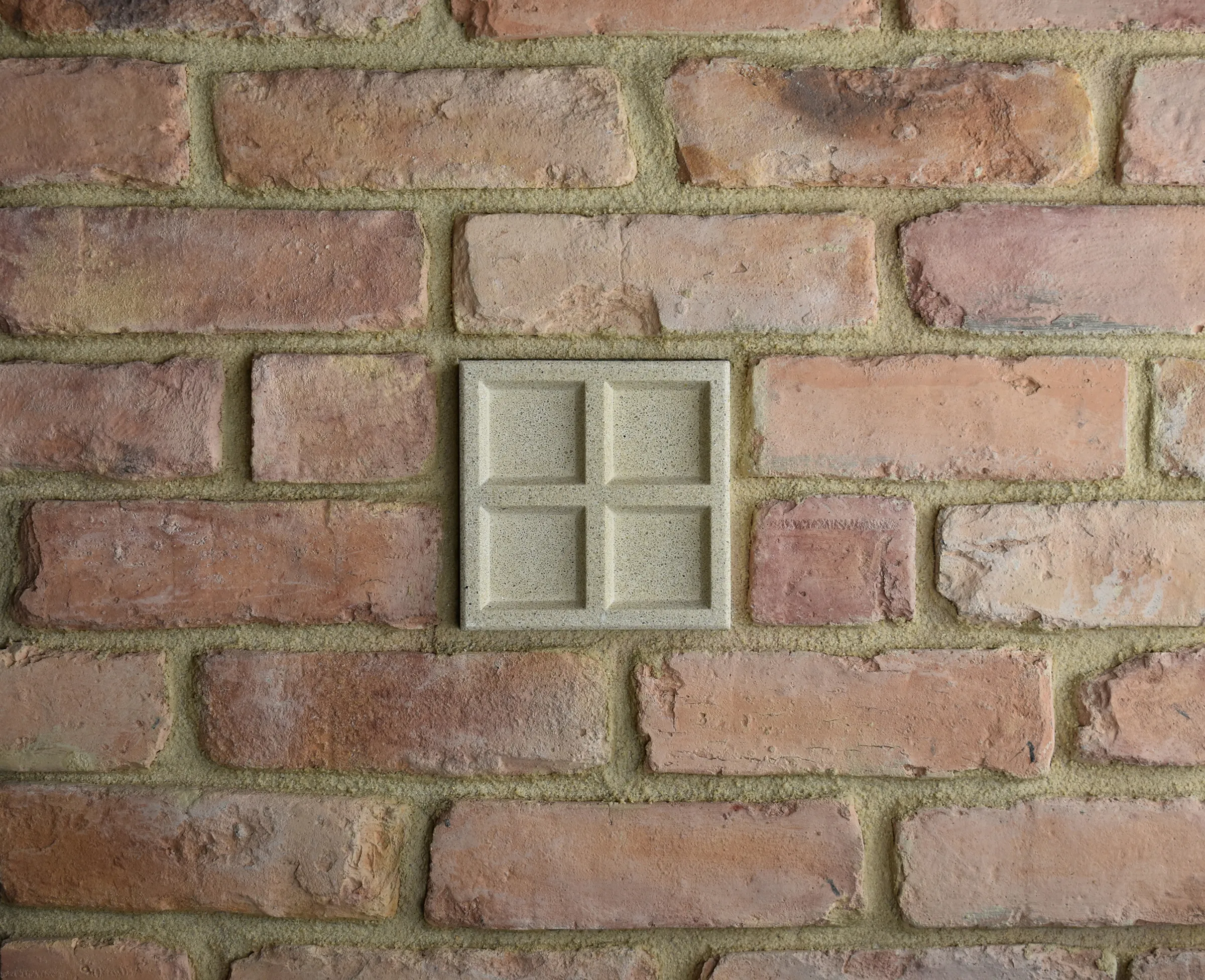 Cross Bas-Relief Cast Stone Masonry Insert Wall Accent by Pineapple Grove Designs
