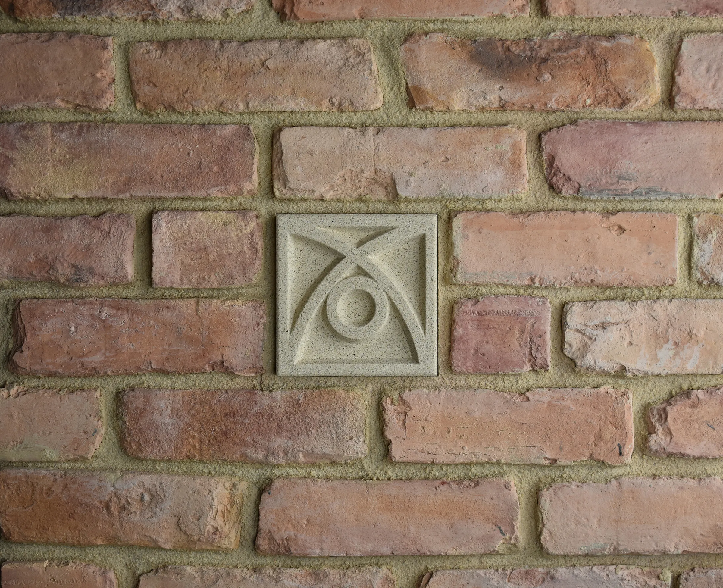 Arch & Ball Bas-Relief Cast Stone Masonry Insert Wall Accent by Pineapple Grove Designs
