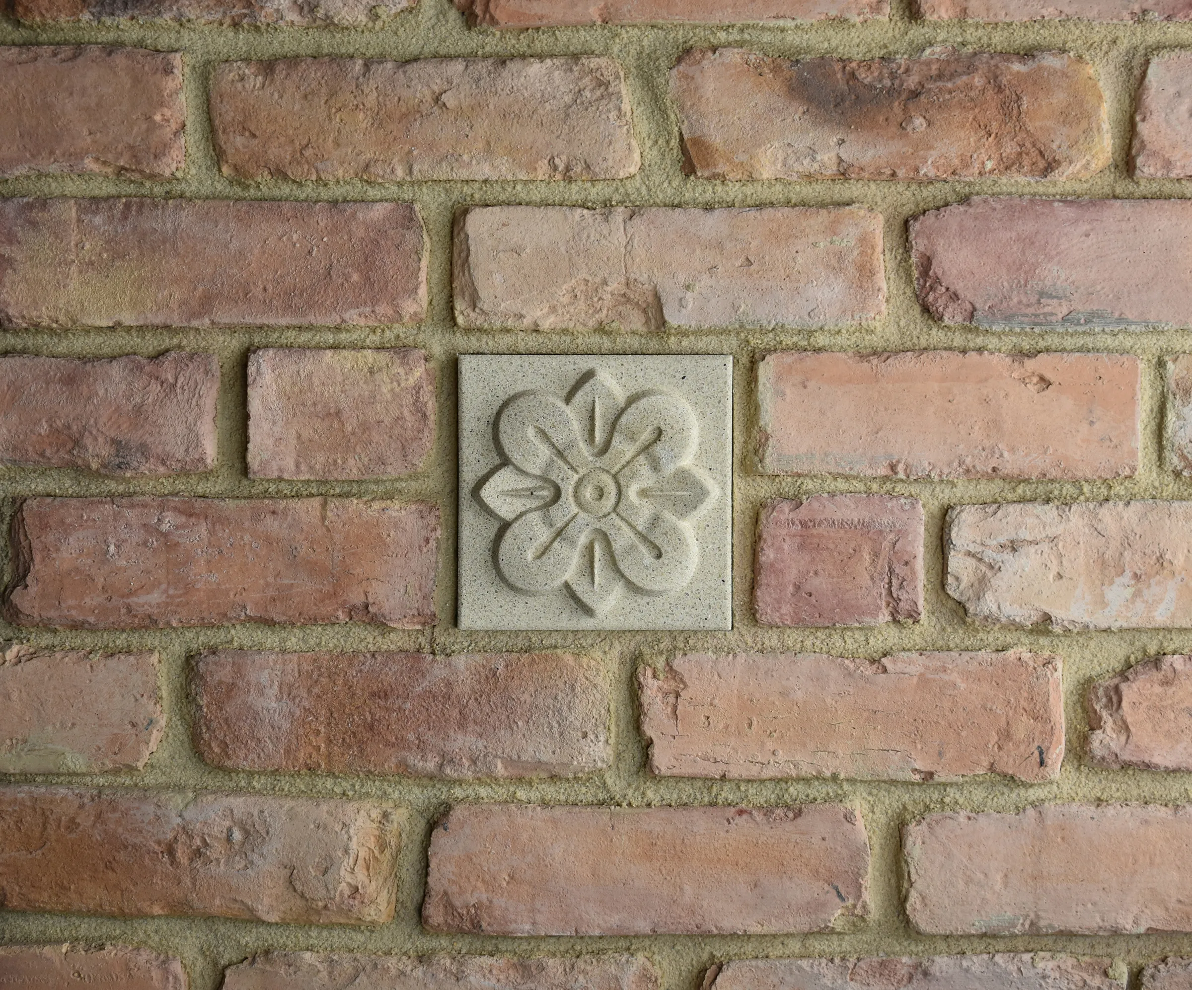 Rosetta Bas-Relief Cast Stone Masonry Insert Wall Accent by Pineapple Grove Designs
