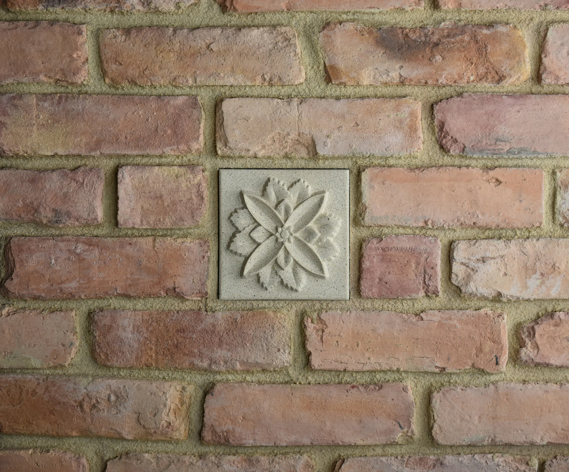 Ixora Bas-Relief Cast Stone Masonry Insert Wall Accent by Pineapple Grove Designs