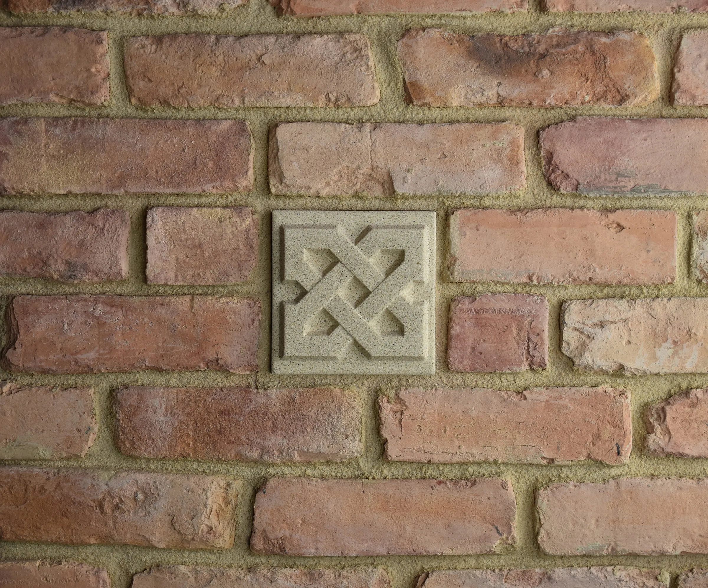 Weave Bas-Relief Cast Stone Masonry Insert Wall Accent by Pineapple Grove Designs