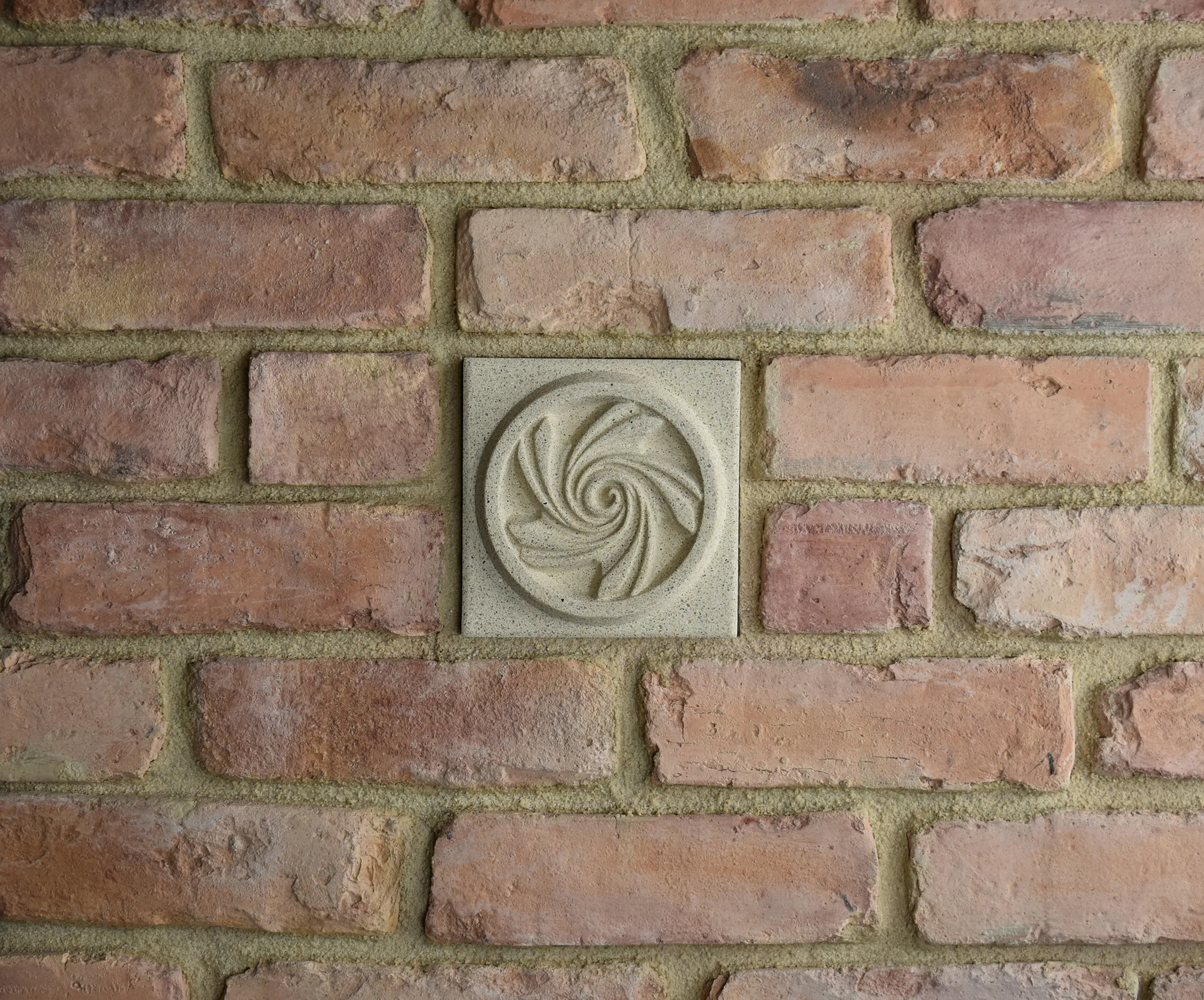 Deco Crest Bas-Relief Cast Stone Masonry Insert Wall Accent by Pineapple Grove Designs