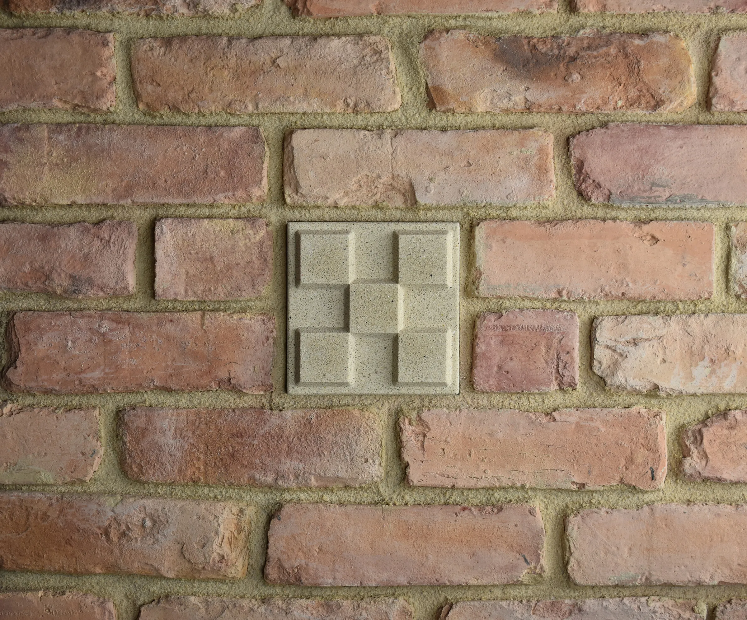 Billet Bas-Relief Cast Stone Masonry Insert Wall Accent by Pineapple Grove Designs