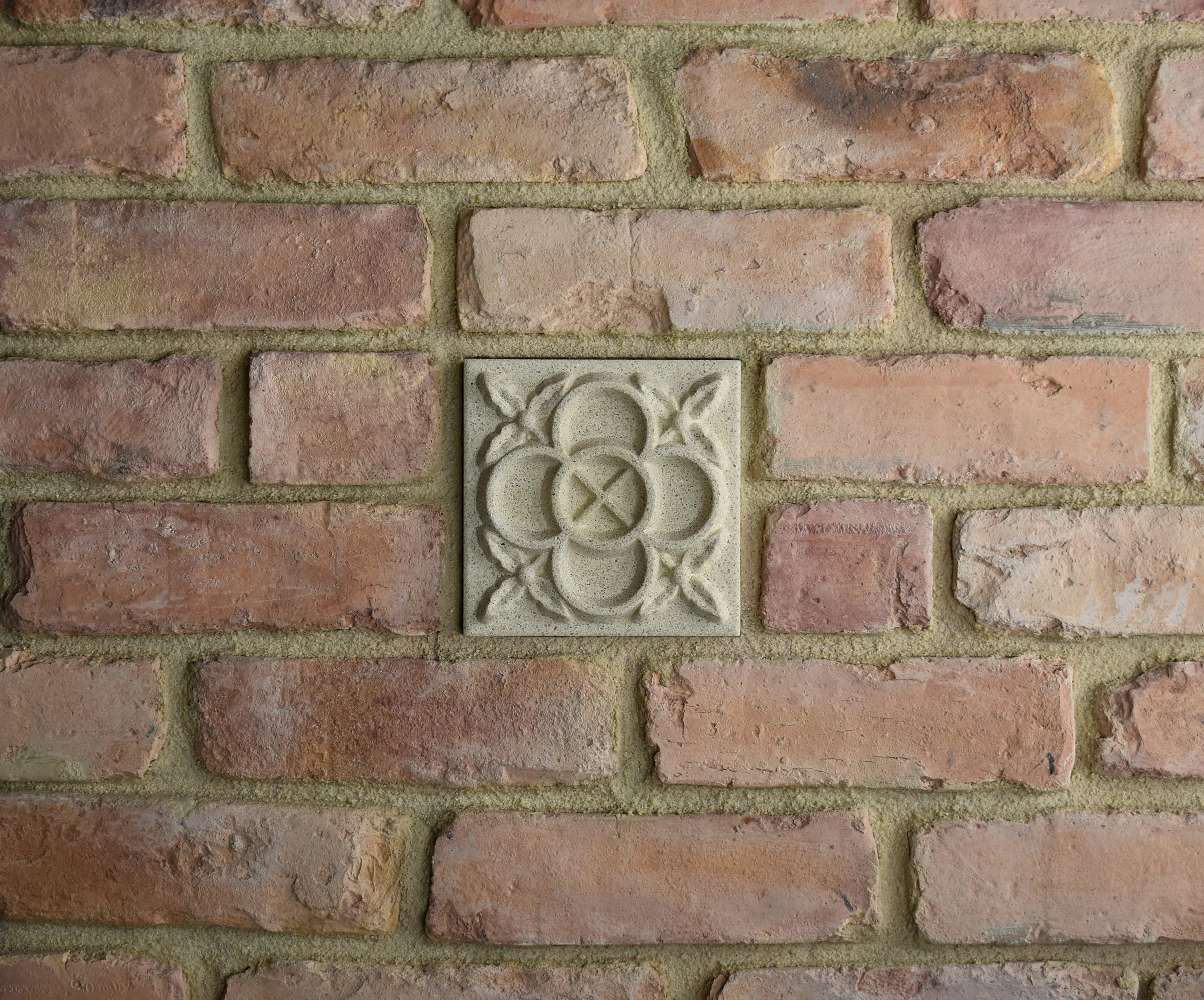 Lace Bas-Relief Cast Stone Masonry Insert Wall Accent by Pineapple Grove Designs