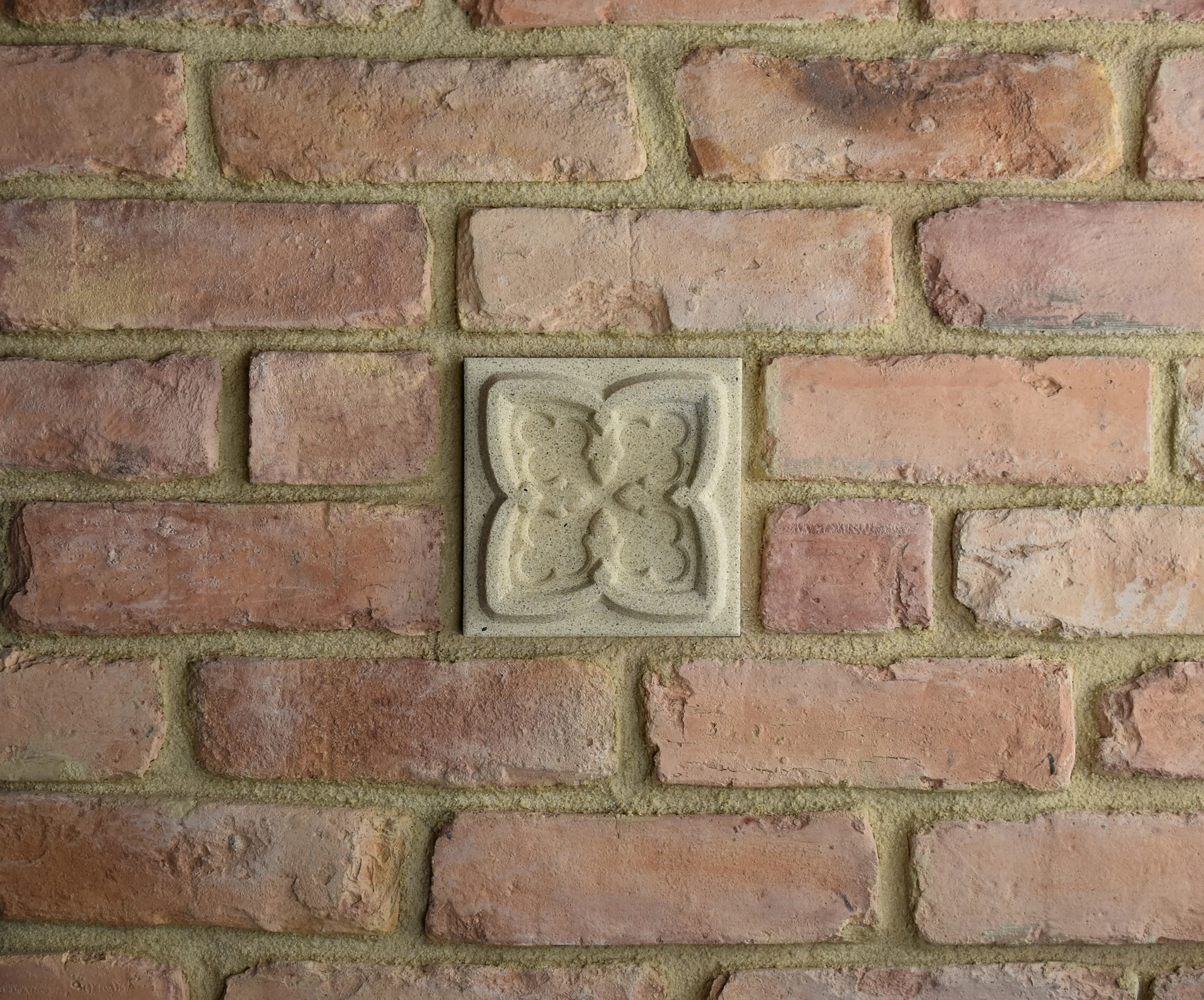 Foilate Bas-Relief Cast Stone Masonry Insert Wall Accent by Pineapple Grove Designs