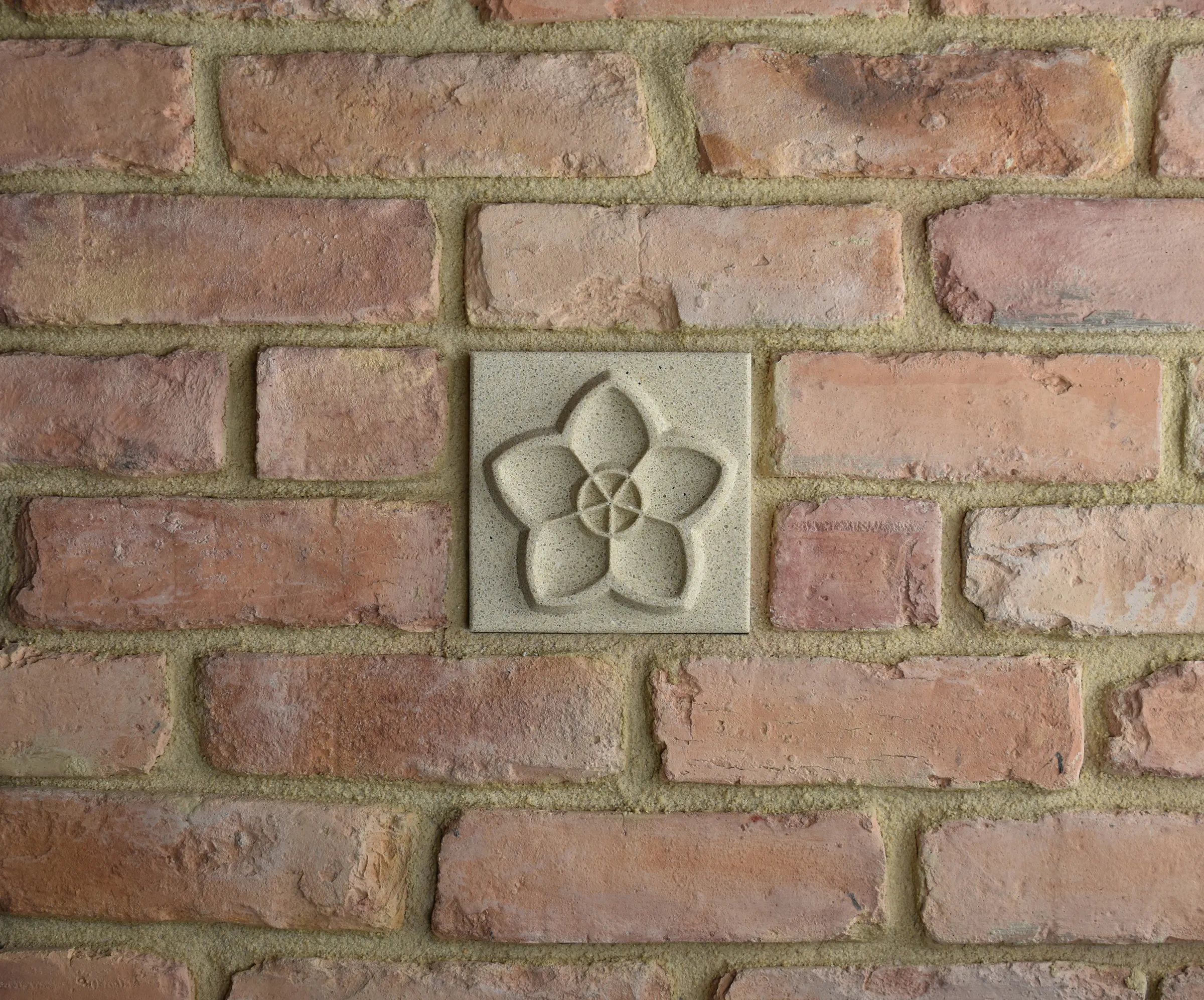 Pentacle Bas-Relief Cast Stone Masonry Insert Wall Accent by Pineapple Grove Designs