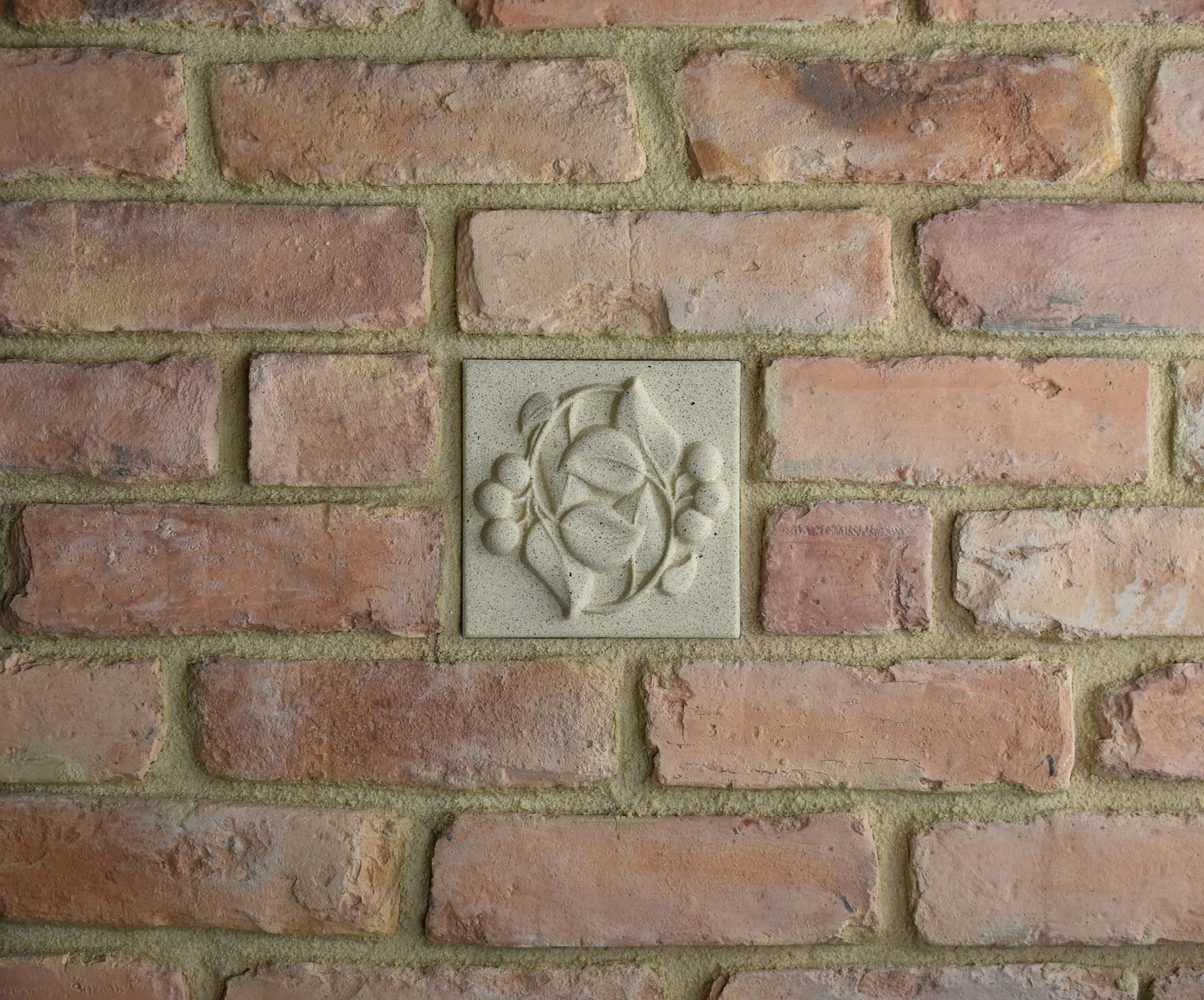 Laurel Bas-Relief Cast Stone Masonry Insert Wall Accent by Pineapple Grove Designs