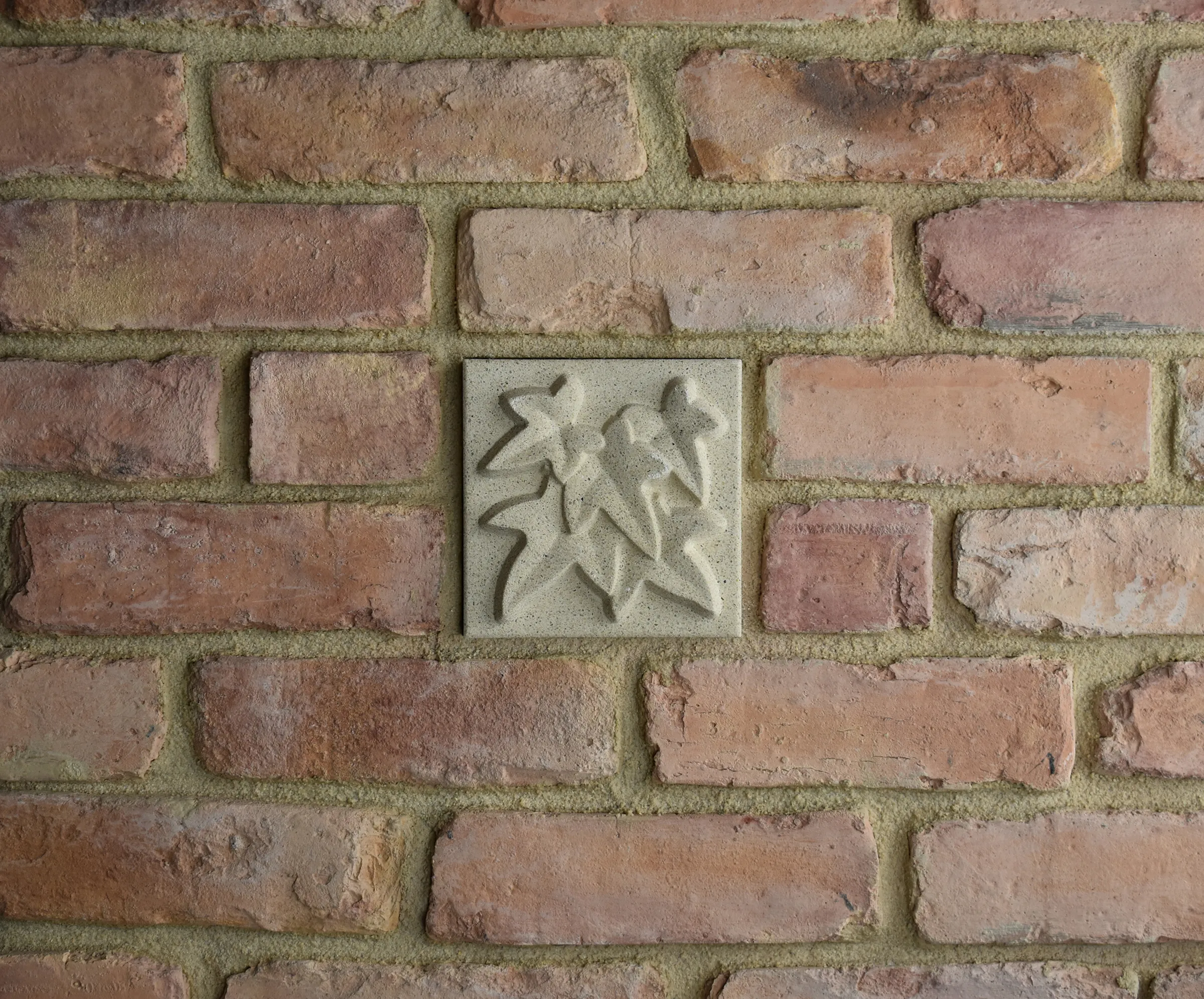 Ivy Bas-Relief Cast Stone Masonry Insert Wall Accent by Pineapple Grove Designs