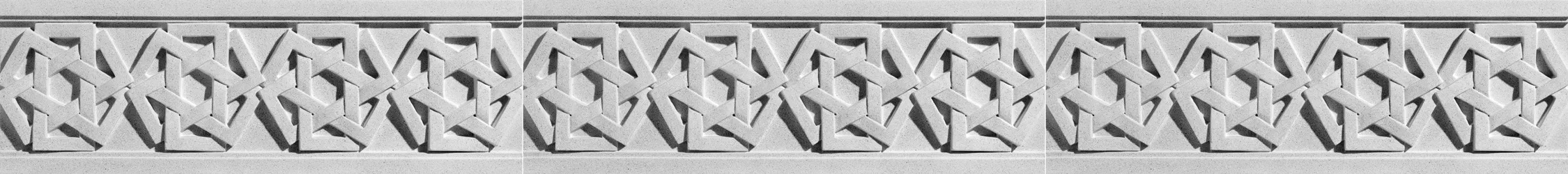 Weaved Rectangles Architectural Frieze by Pineapple Grove Designs